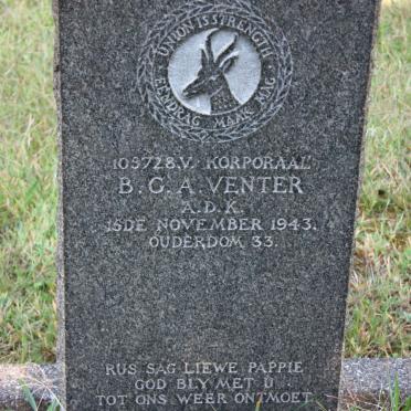 VENTER B.G.A. -1943