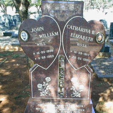 ALBERTS John William 1908-1963 &amp; Catharina B. Elizabeth 1917-1991
