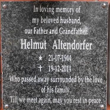 ALTENDORFER Helmut 1944-2014