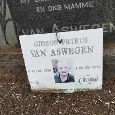 ASWEGEN Gideon Petrus, van 1934-2013 & Bettie VAN DYK  1939-1968_2