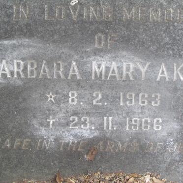 AKERS Barbara Mary 1963-1966