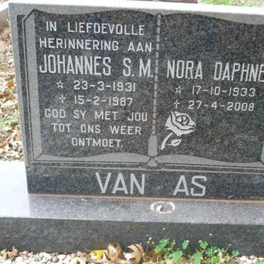 AS Johannes S.M., van 1931-1987 &amp; Nora Daphne 1933-2008