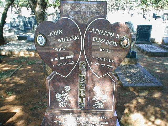 ALBERTS John William 1908-1963 &amp; Catharina B. Elizabeth 1917-1991