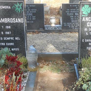 AMBROSANO Nicola 1918-1987 :: GUGLIELMINO Angiolina Donde 1920-2006 :: GUGLIELMINO Rosa 1914-2000