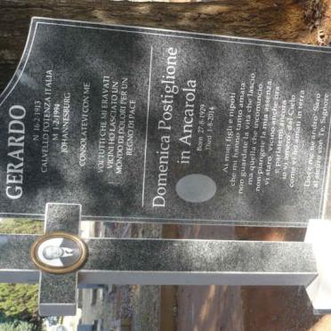 ANCAROLA Gerardo 1913-1994 &amp; Domenica Postiglione 1929-2014
