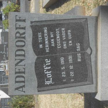 ADENDORFF Loffie 1910-1991