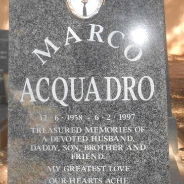 ACQUADRO Marco 1958-1997