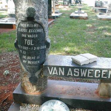 ASWEGEN Tol, van 1933-1985