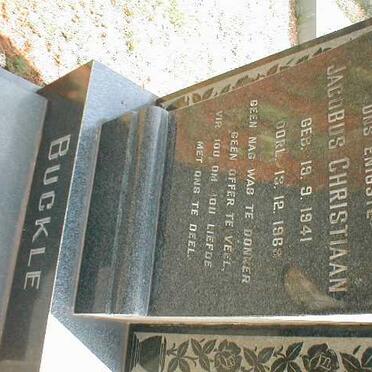 BUCKLE Jacobus Christiaan 1941-1968