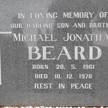 BEARD Michael Jonathan 1961-1978