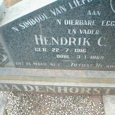 BADENHORST Hendrik C. 1916-1969