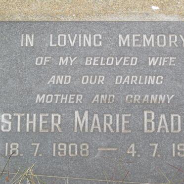 BADGER Esther Marie 1908-1967