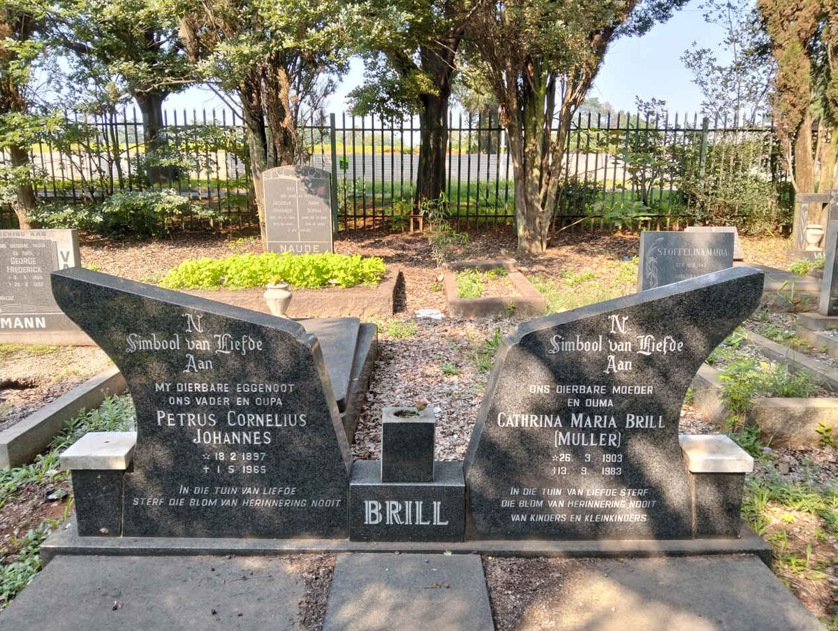 BRILL Petrus Cornelius Johannes 1897-1965 & Cathrina Maria MULLER 1903-1983