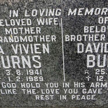 BURNS Rita Vivien 1941-1989 :: BURNS David John 1960-1990