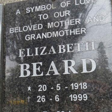 BEARD Elizabeth 1918-1999
