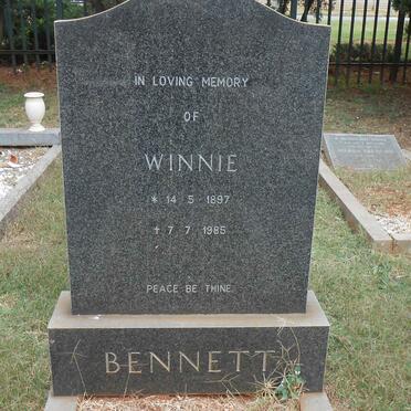 BENNETT Winnie 1897-1985