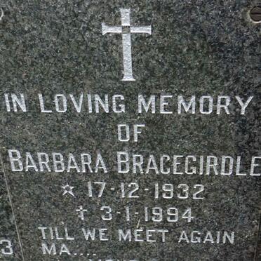 BRACEGIRDLE Barbara 1932-1994