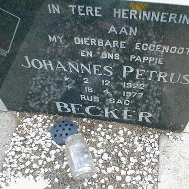 BECKER Johannes Petrus 1922-1977