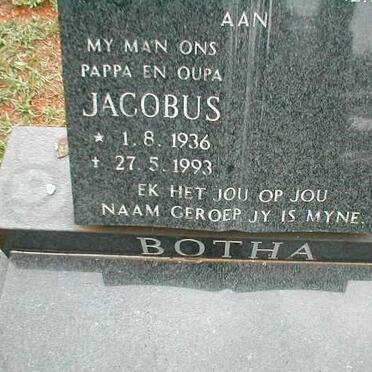 BOTHA Jacobus 1936-1993