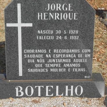 BOTELHO Jorge Henrique 1928-1992