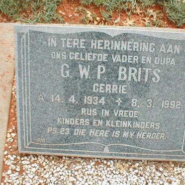 BRITS G.W.P. 1934-1992
