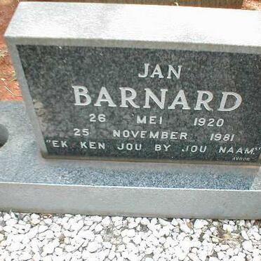 BARNARD Jan 1920-1981