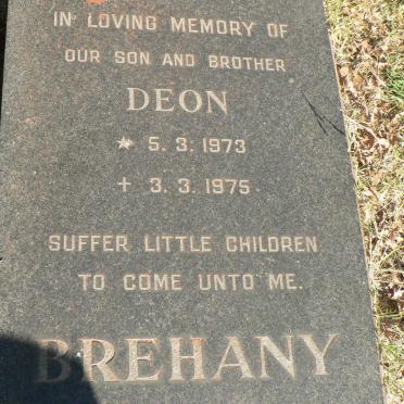 BREHANY Deon 1973-1975