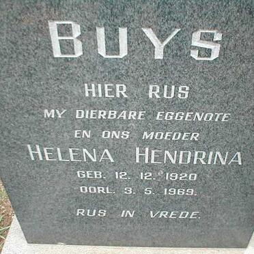 BUYS Helena Hendrina 1920-1969