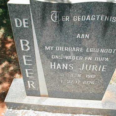 BEER Hans Jurie, de 1912-1976