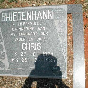 BRIEDENHANN Chris 1924-1985