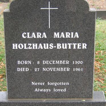 BUTTER Clara Maria, HOLZHAUS 1900-1961