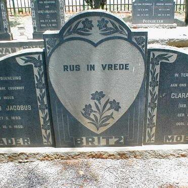 BRITZ Johannes Jacobus 1893-1956 &amp; Clara Isabella DE BRUIN 1895-1961