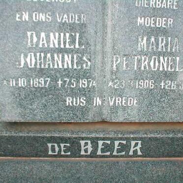 BEER Daniel Johannes, de 1897-1974 &amp; Maria Petronella  1906-1994