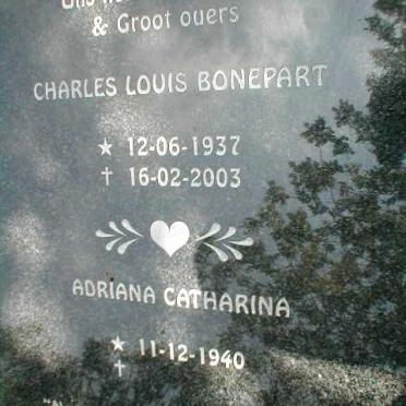 BEKKER Charles Louis Bonepart 1937-2013 &amp; Adriana Catharina 1940-