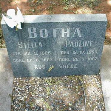 BOTHA Stella 1925-1967 :: BOTHA Pauline 1956-1967