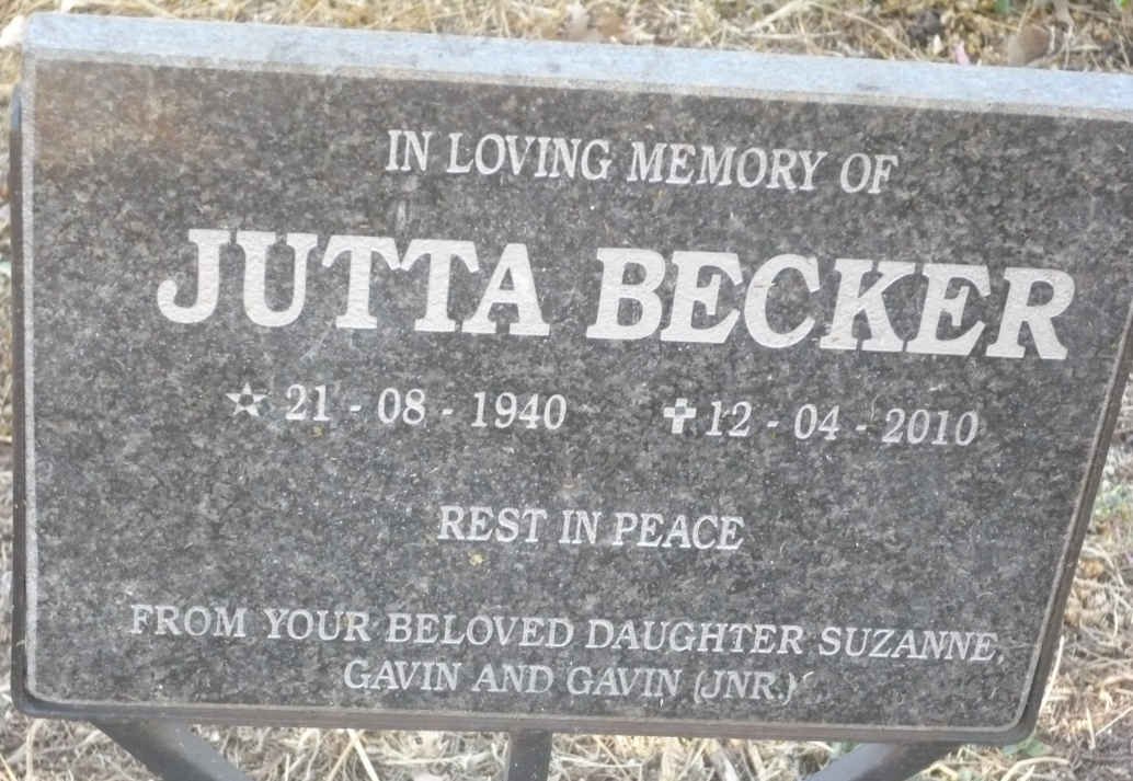 BECKER Jutta 1940-2010