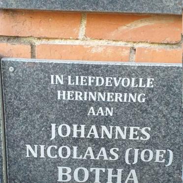 BOTHA Johannes Nicolaas 1935-2020