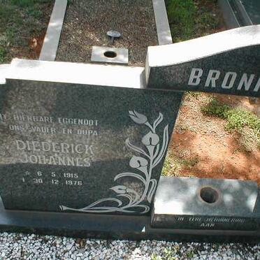 BRONKHORST Diederick Johannes 1915-1976