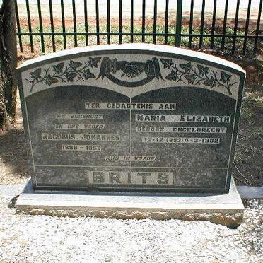 BRITS Jacobus Johannes 1888-1957 &amp; Maria Elizabeth ENGELBRECHT 1893-1982