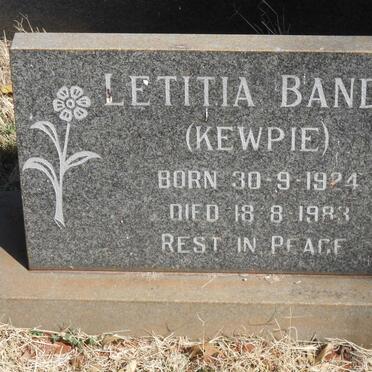 BANDS Letitia 1924-1983