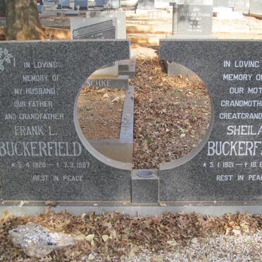 BUCKERFIELD Frank L. 1920-1987 &amp; Sheilah P. 1921-1995
