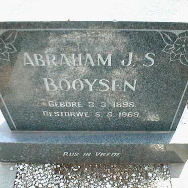 BOOYSEN Abraham J.S. 1898-1969