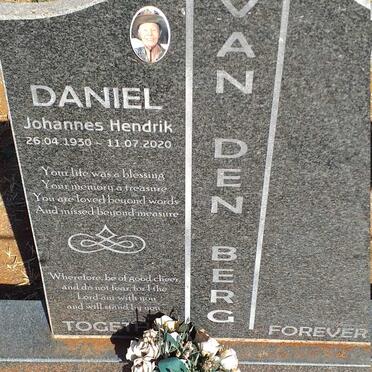 BERG Daniel Johannes Hendrik, van den 1930-2020