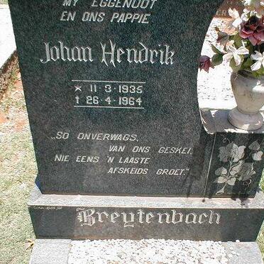BREYTENBACH Johan Hendrik 1935-1964