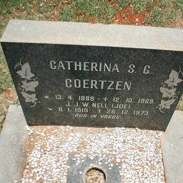 COERTZEN Catherina S.G. 1889-1969 :: NELL J.J.W. 1919-1973