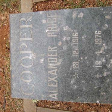 COOPER Alexander Price 1916-1976