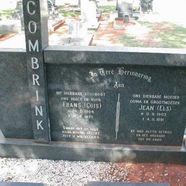 COMBRINK Frans 1904-1975 &amp; Jean ELS 1903-1991