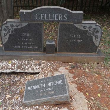 CILLIERS John 1907-1978 &amp; Ethel 1909- :: RITCHIE Kenneth 1928-1981