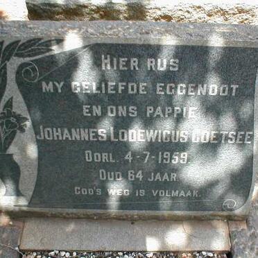 COETSEE Johannes Lodewicus -1959