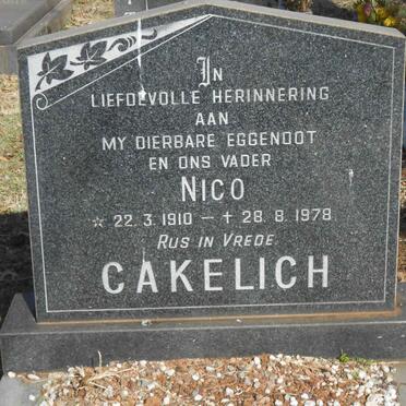 CAKELICH Nico 1910-1978